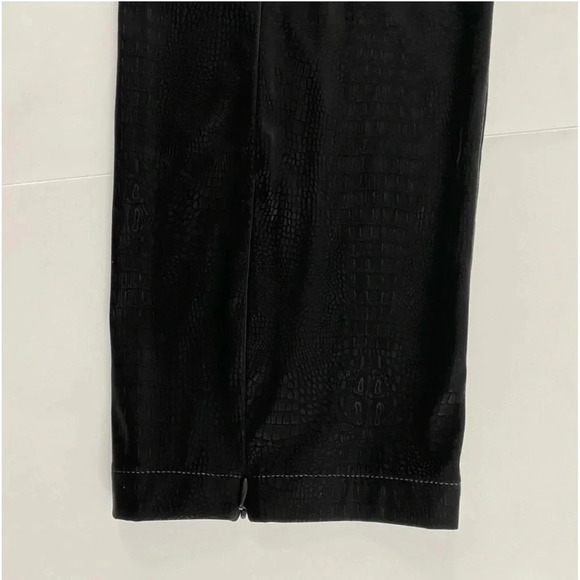 $179 NWT Good American The Croc Exec Pant Black High Waist Suede Plus Size 6 3XL - Picture 11 of 16